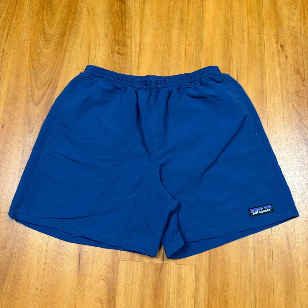 Patagonia Baggies Shorts 5 Mens S Stone Blue SNBL 57021 SP20 Nylon Swim Trunks